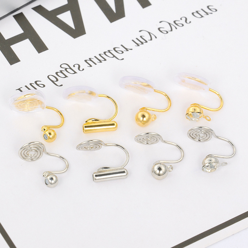 Ear Clip Converter Invisible Earrings Mosquito Coil Disc Ear Clip DIY Ear Studs Modified Ear Clip Without Piercing Women's U-Shaped Earrings E49 Ear Clip Converter Invisible Earrings Mosquito Coil Disc Ear Clip DIY Ear Studs Modified Ear Clip Without Piercing Women's U-Shaped Earrings E49