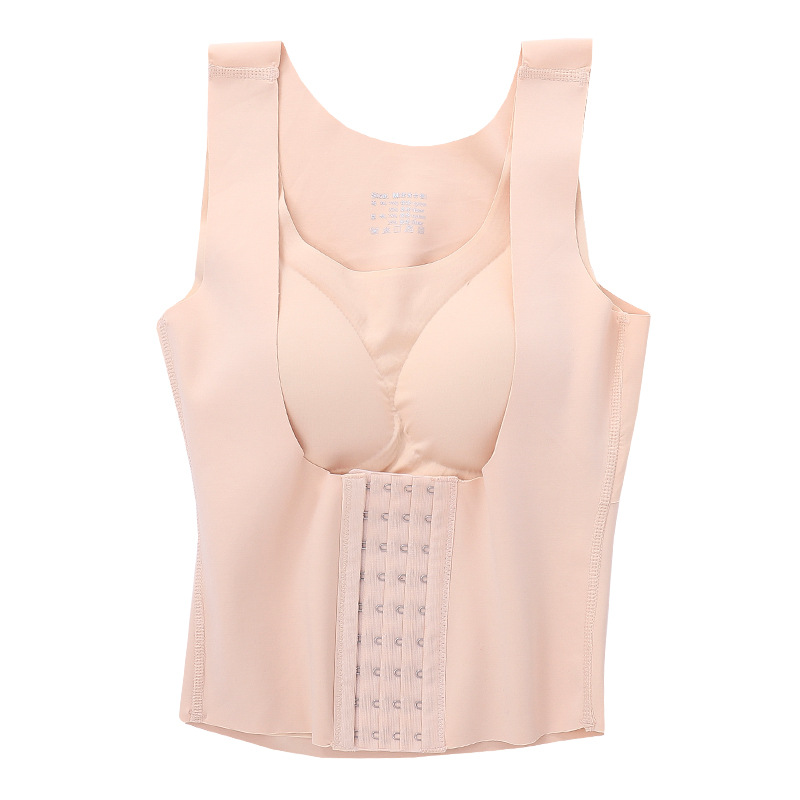 Fábrica personalizada de espalda jiajia largo 4-fila 10-botón corsé superior embalaje reemplazable logotipo personalizado PRODUCCIÓN DE FÁBRICA
