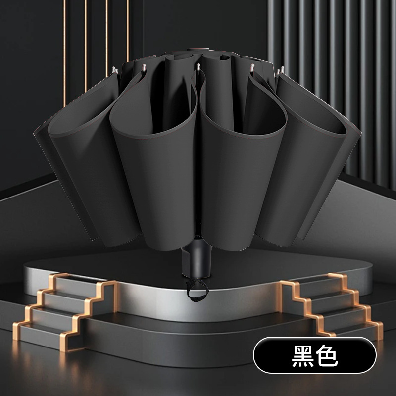 Sombrilla grande para tres personas, reforzada con vinilo, resistente a tormentas - Mayorista