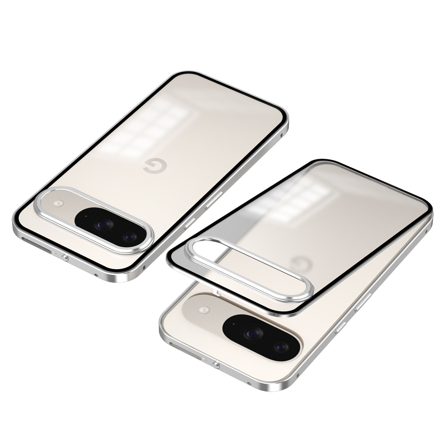 Googlepixel9Proスナップバックル携帯電話ケースGoogle9ProXメタル保護カバー落下防止ケースのクロスボーダー適用