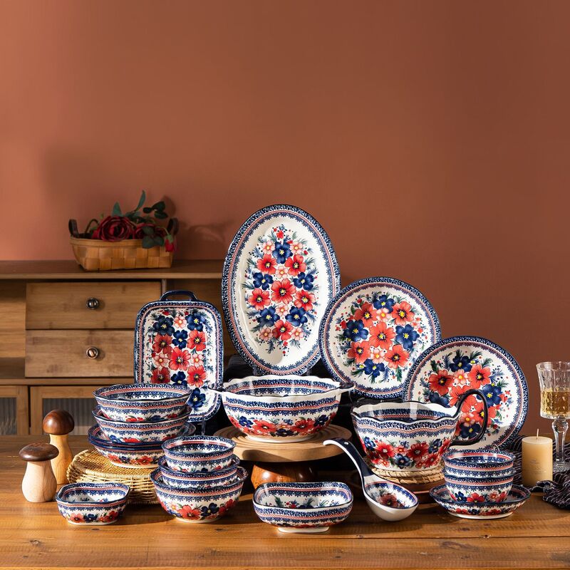 Polish Painted Ceramic Bowls and Plates, Underglaze Colored Plates, Dish Plates, 2026 New Model, Light Luxury High-End Tableware Polish Painted Ceramic Bowls and Plates, Underglaze Colored Plates, Dish Plates, 2026 New Model, Light Luxury High-End Tableware