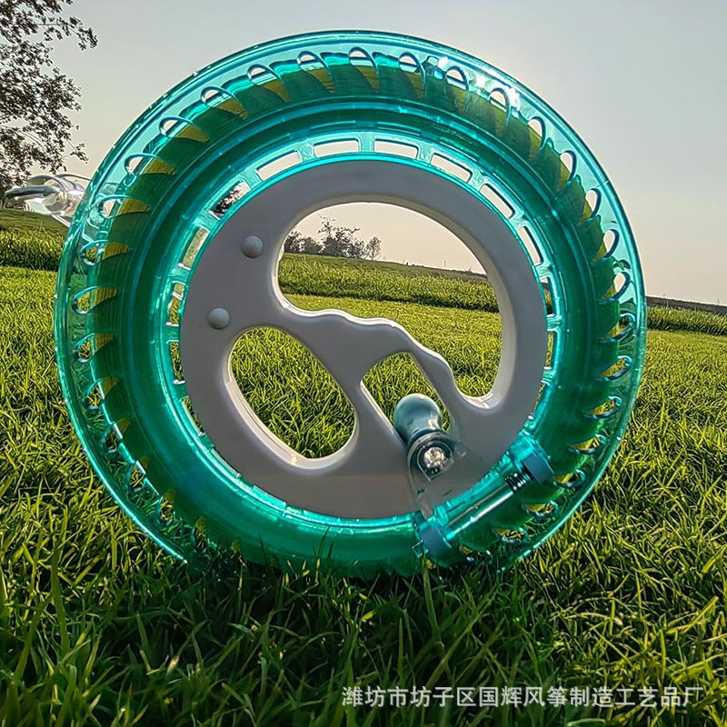 Carrete de kite rueda de mano de bola azul 200 m hilo rueda de agarre rueda azul rueda cometa volando rueda silenciosa en stock