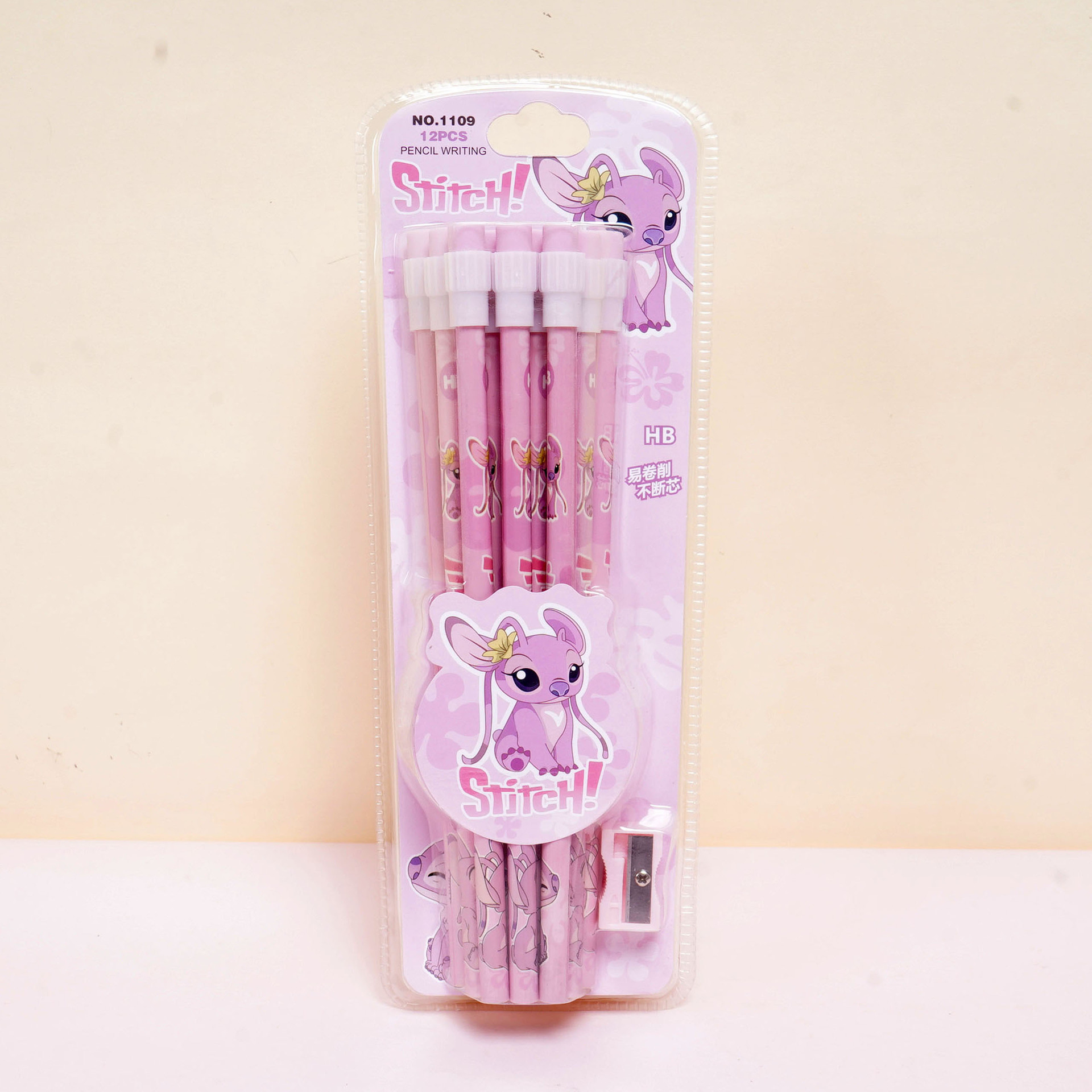 1109 스티치 펜슬-핑크
