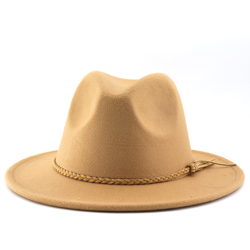 Klassischer Prairie Unisex Jazzhut Mit Wildlederquaste_voghion.com