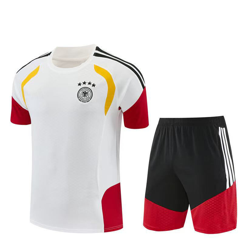 Conjunto de Camiseta de Entrenamiento Deportiva de Manga Corta al por Mayor de Argentina, Brasil, Francia, Real Madrid, Barcelona, Liverpool