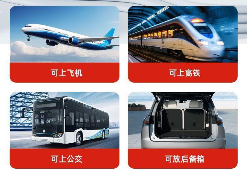 New Model of Elderly Mobility Scooter, Four-Wheeled Low-Speed Portable Fully Foldable Mobility Scooter for Adults, Small Electric Vehicle