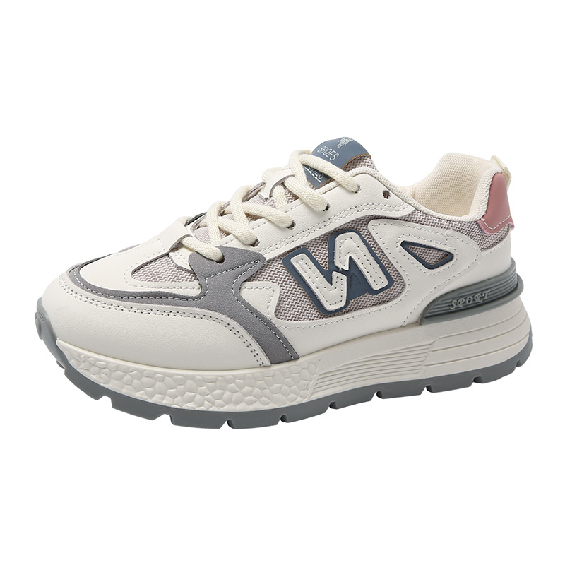 Agag clásico de suela gruesa zapatos deportivos de primavera 2025 nuevos zapatos deportivos casuales ligeros de malla cómodos