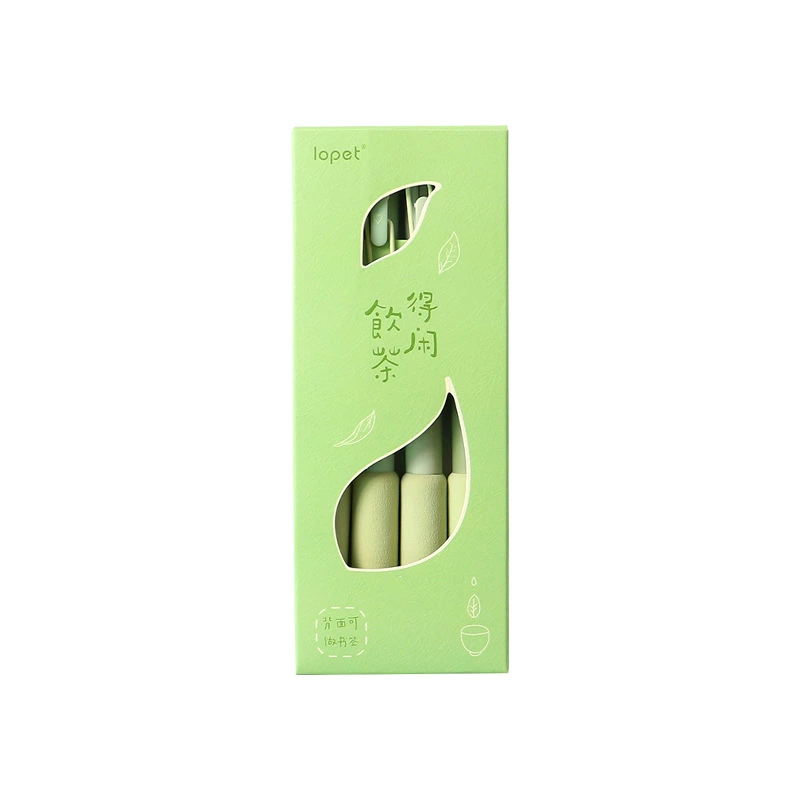 Перо-ручка с гелевым перьём Dexianyin Tea Sponge держатель гелевая ручка 0.5st высокой ценности матча зелёная кисть надпись подпись чёрная ручка