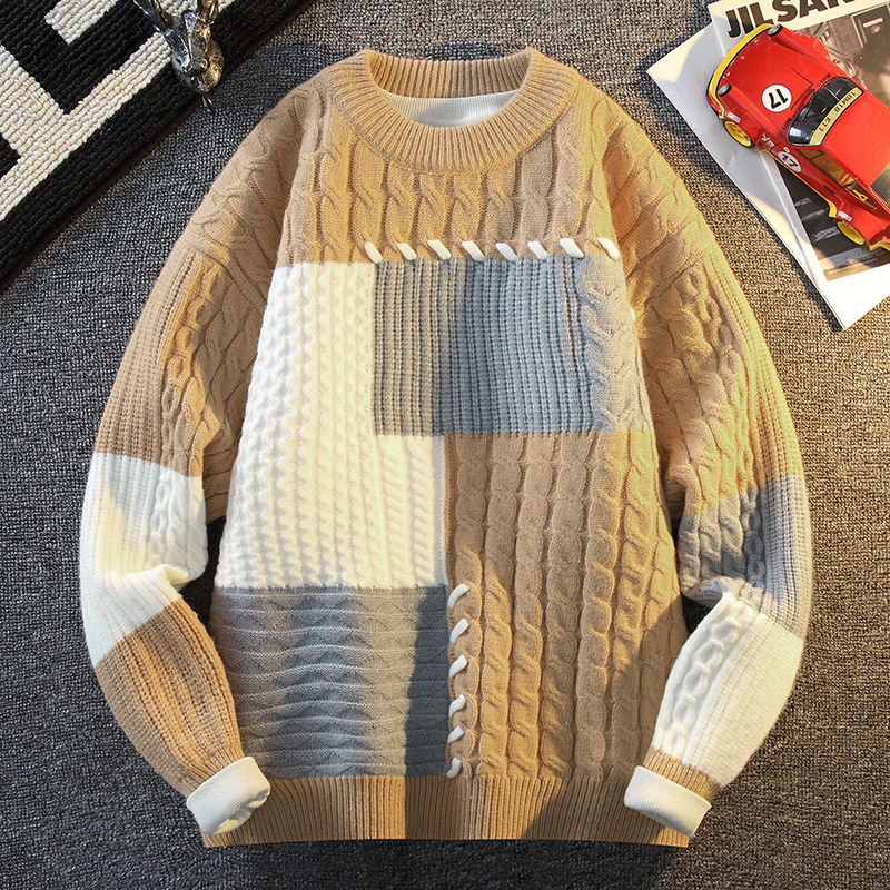 Cross-Border Clothing Brother [New Product] 7209-P48 Autum New Fashion Knitted Pullover Long