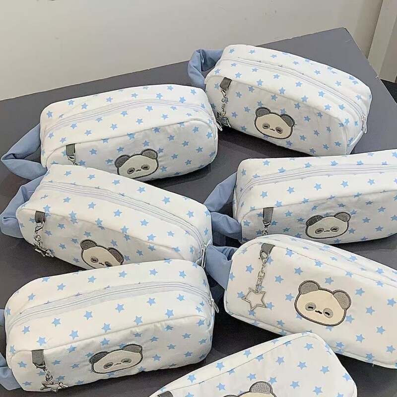 スタープリント鉛筆バッグイン漫画かわいいニッチ文具バッグ大容量高価値学生鉛筆バッグ収納|undefined