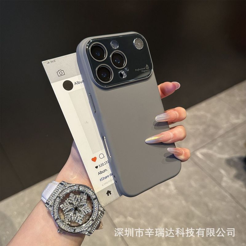 适用iPhone17ProMax手机壳大视窗香薰液态硅胶苹果15防摔保护套16|undefined
