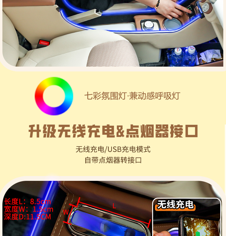 Wuling Hongguang Mini Third Generation Macaron Special Armrest Box Mini Third Generation Central Control Armrest Box Modification Accessories