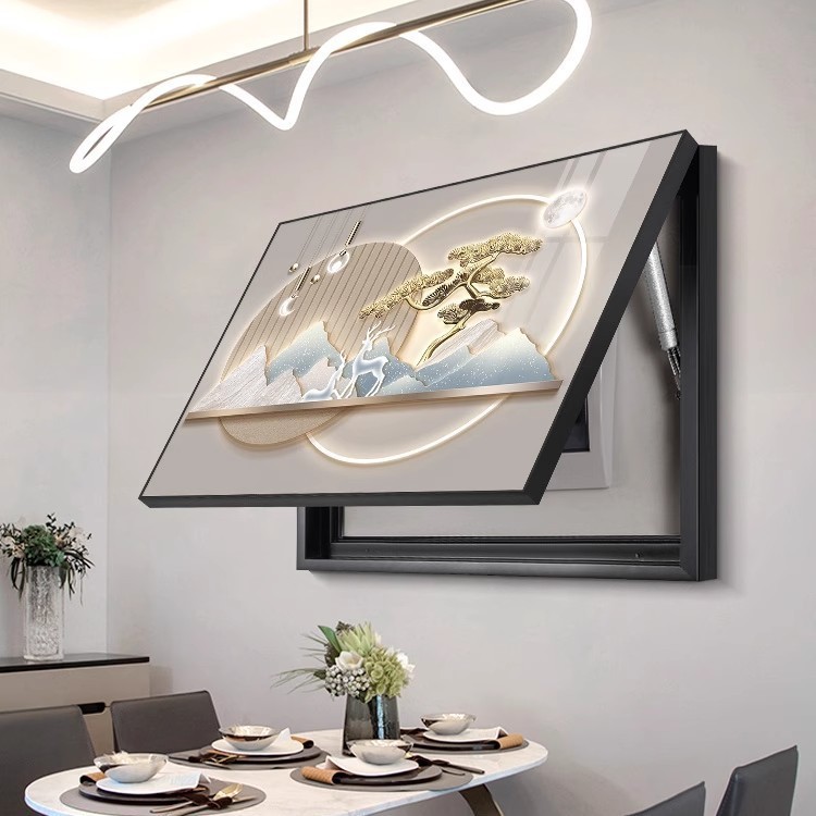 Luz de lujo caja de medidores decoración pintura caja de señal de interruptor pantalla pintura colgante sensación avanzada 2025 nueva cubierta de caja de distribución