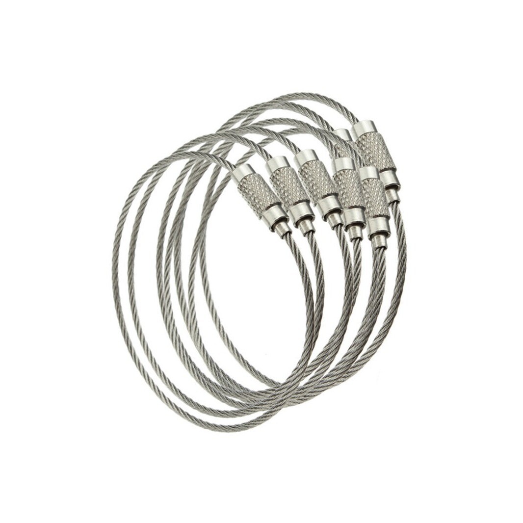 Stainless steel wire rope luggage strap, bag accessories, anti-theft buckle, multiple specifications available