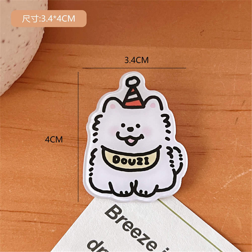 Tengyi original lindo de dibujos animados pequeño Capibara acrílico broche chica bolsa ropa decorativa pin insignia al por mayor