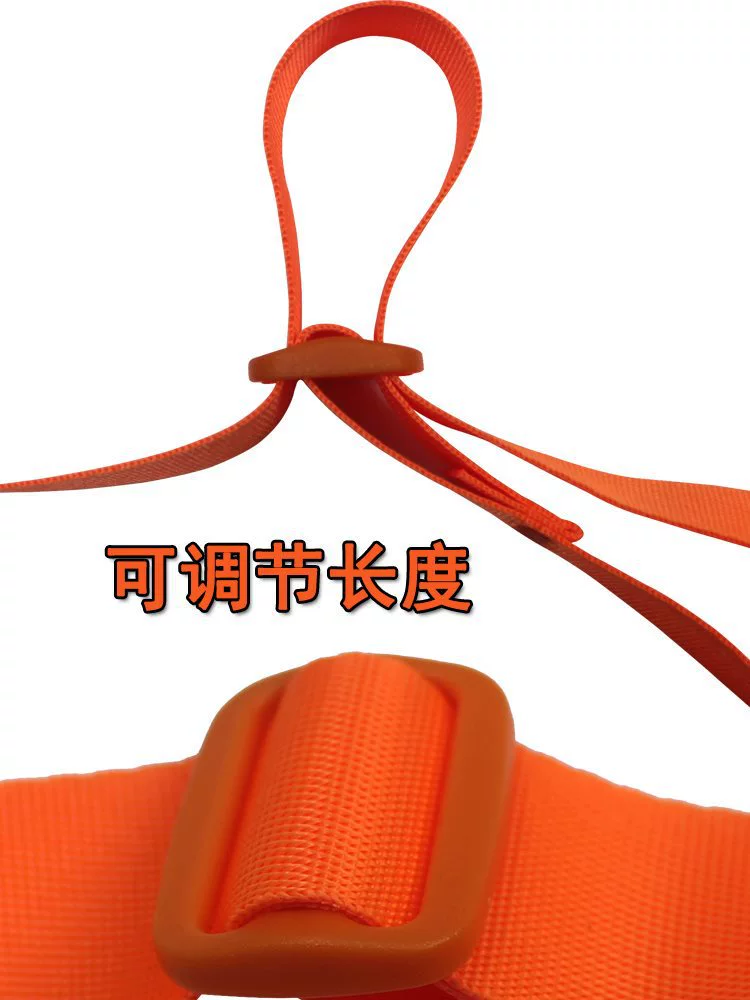 Adjustable swimming belt with clips, rope, and multiple color options for safety and training