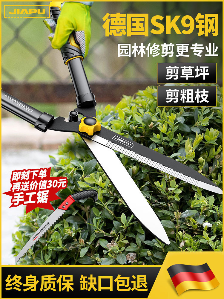 德国品质修枝剪剪树枝专用剪刀大省力园林园艺修花果树绿篱剪树木