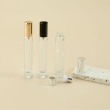 现货透明10ml高品质圆形香水瓶方形蒙砂卡口喷雾玻璃瓶液体分装瓶