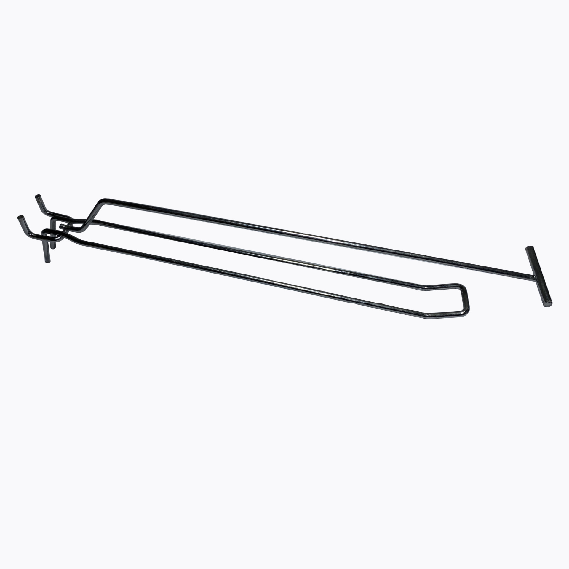 厂家直销孔背板展架喷涂三线挂钩 带价格牌孔板三线超市挂钩