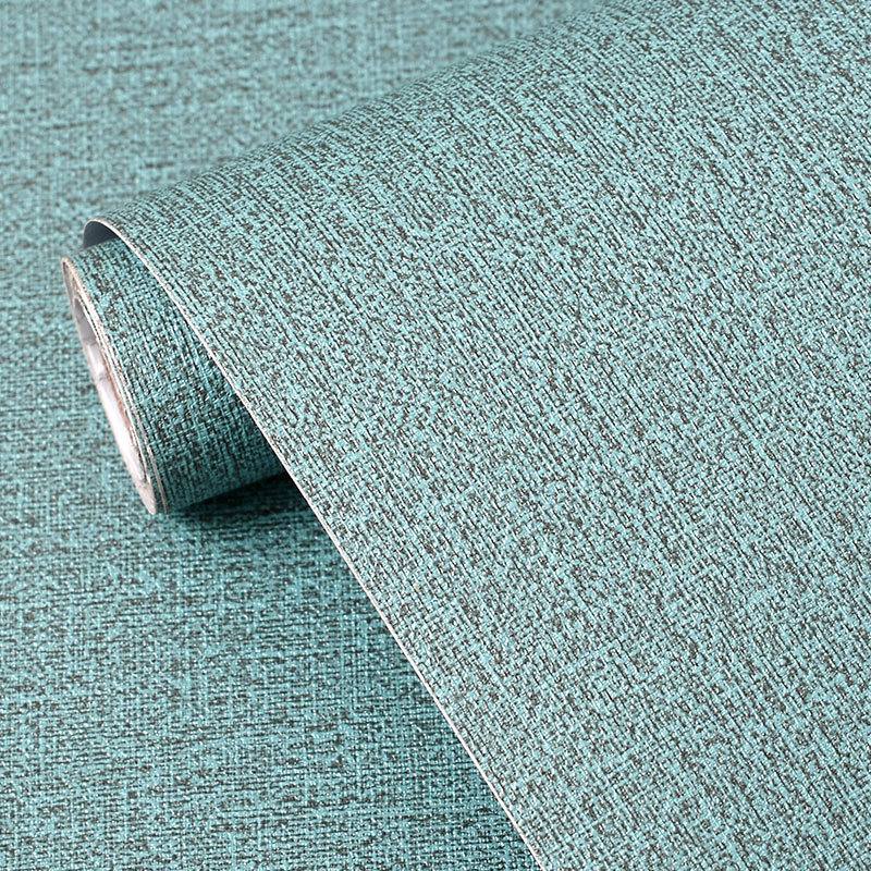 Papel pintado impermeable grueso autoadhesivo papel pintado de lino de color sólido autoadhesivo sala de estar dormitorio Fondo pared papel pintado de lino