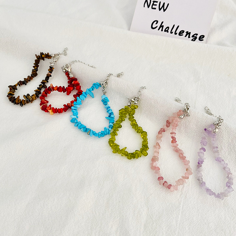 Vacation Geometric natural stone Tassel Bracelets