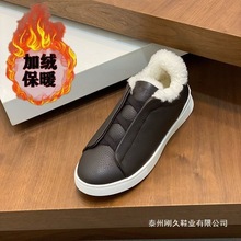 欧货2025新款时尚休闲运动雪地鞋男士冬季软底加绒保暖耐脏帅鞋潮