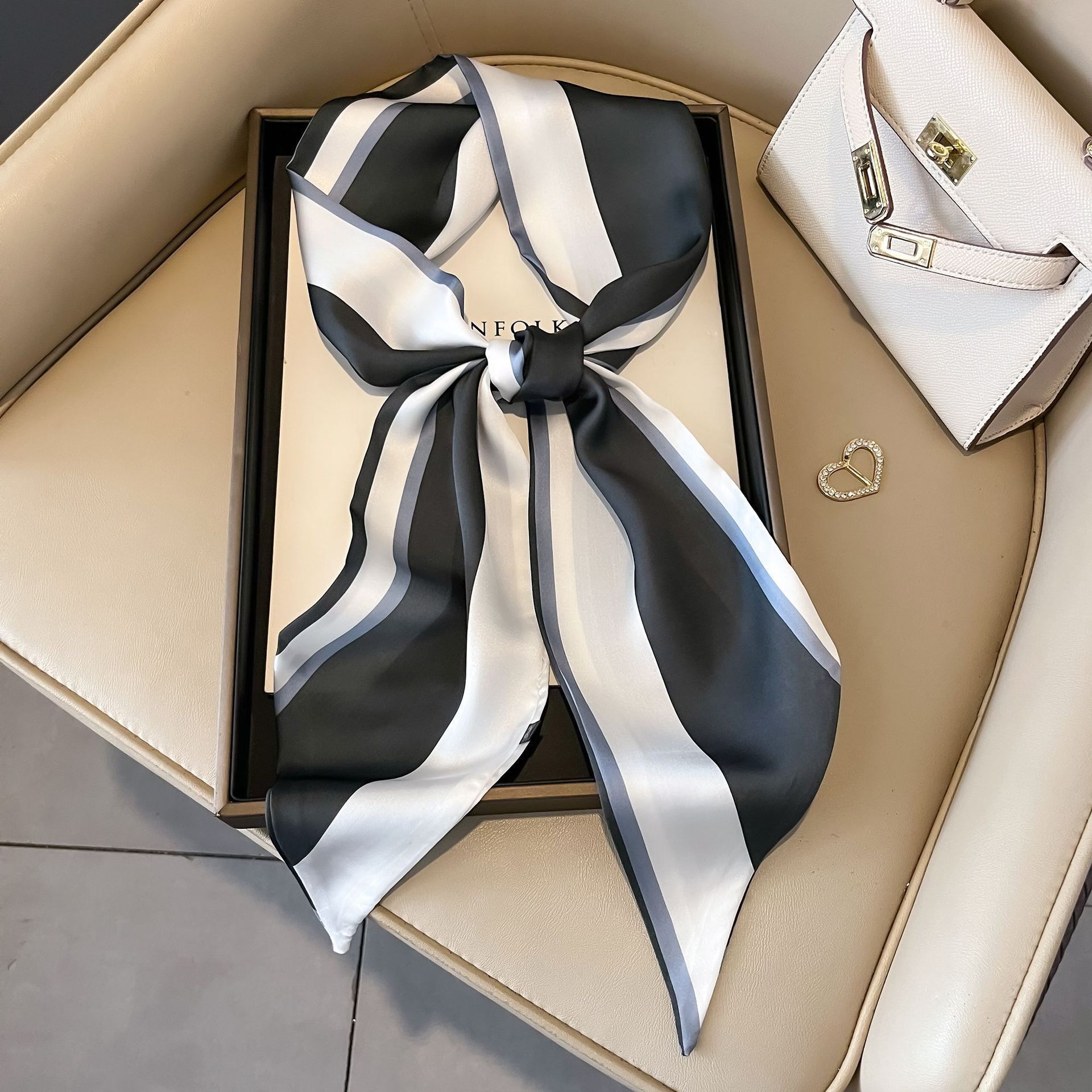 Nuevo caju pequeño cinturón de bufandas onduladas caju multifuncional cinturón de pelo de alta calidad bufandas profesionales