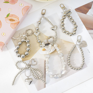 New acrylic RK color bracelet pendant diy love letter pendant mobile phone case pendant mobile phone lanyard