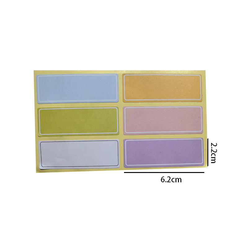 Pegatinas de 6 colores