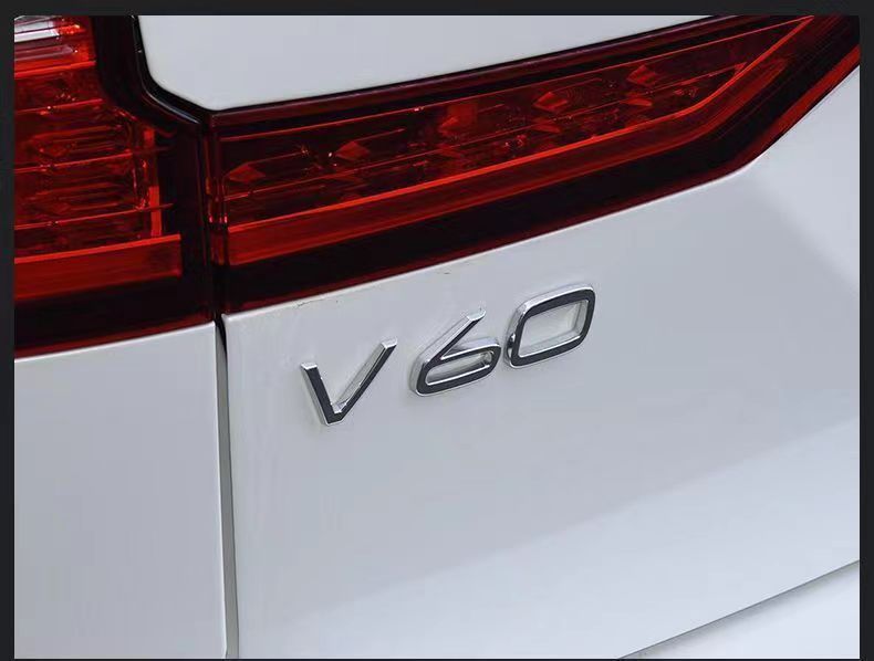 Suitable for Volvo V60S90 S80L Xc60 Xc90 Car Stickers with Volvo English Lettering on the Rear Emblem