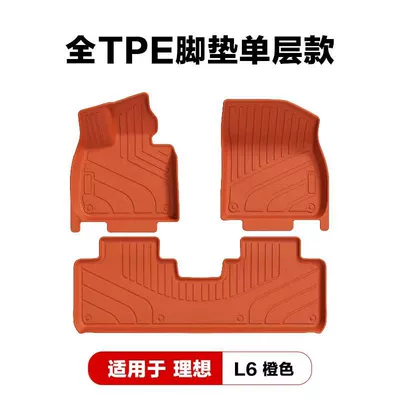 Decoration Mats, Available for Dropshipping, Modelə uyğun ayaqaltı - ideal-l6-orange-single-layer-foot-mat