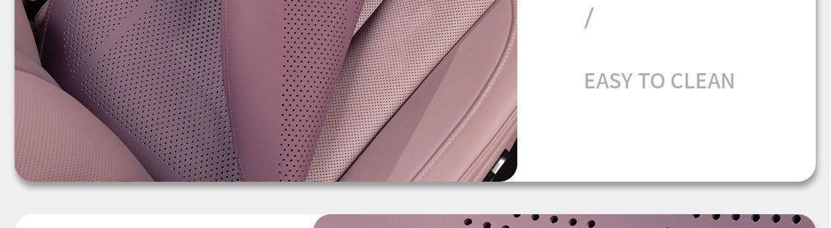 High-grade Nappa leather new single-piece women's seat cushion, purple seat pad, rear car seat cushion, suitable for all seasons