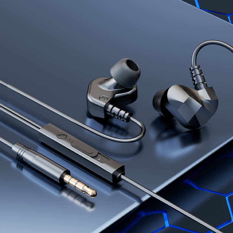 Transfronterizos HIFI fiebre clase auriculares cableados en el oído buena calidad de sonido deportes comer pollo juegos teléfonos móviles auriculares de computadora