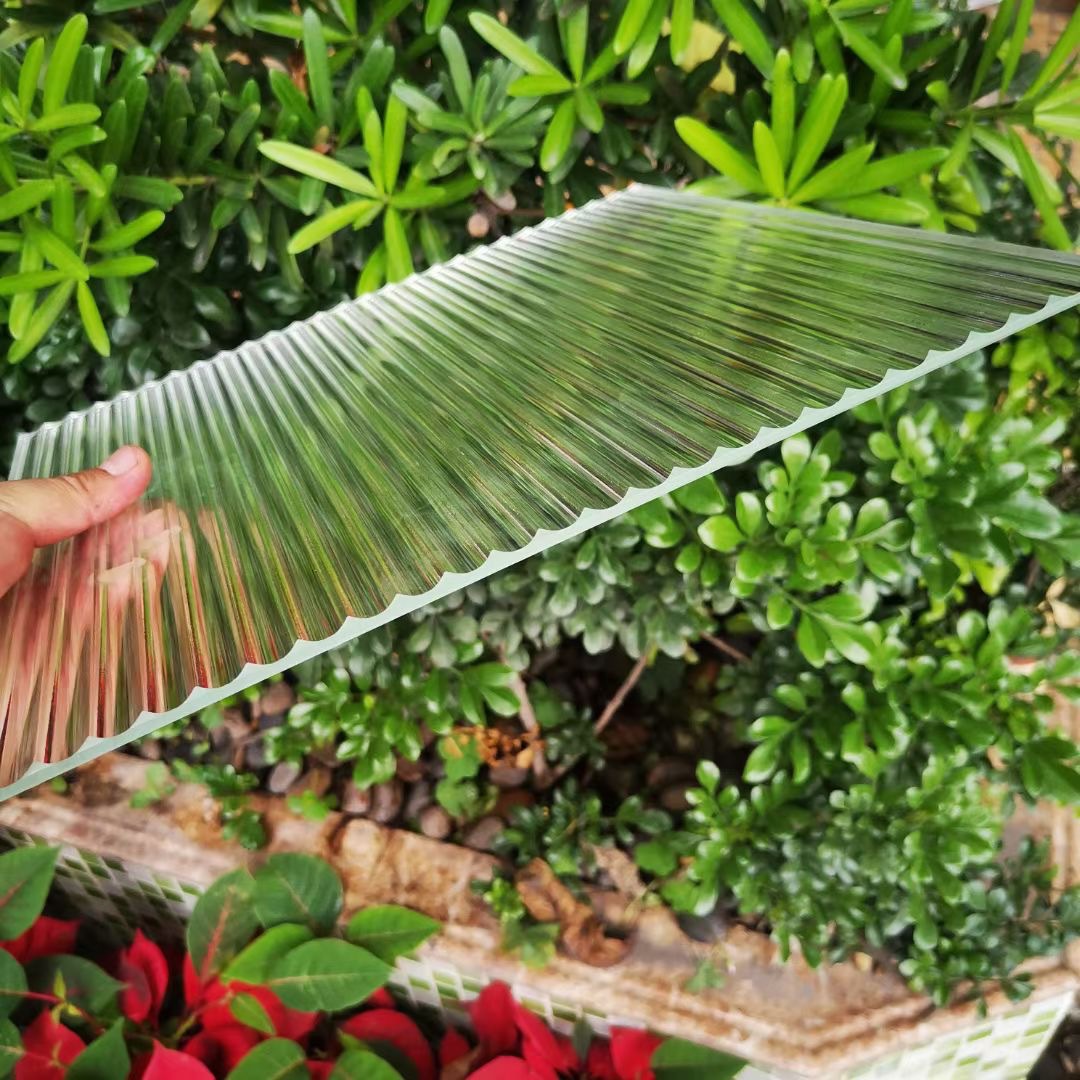 钢化玻璃加5mm/6mm/8mm瓦楞玻璃长虹玻璃