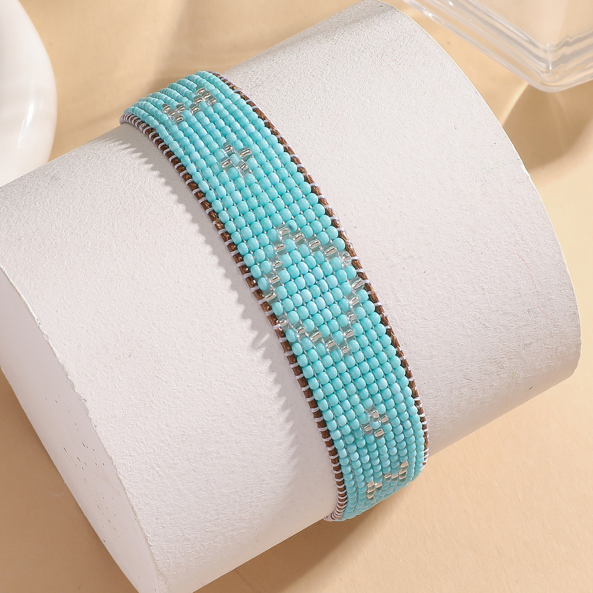 9g Weight Slider Clasp Closure Clasp Closure Type Bracelets Classification cord Chain Material Beaded Chain Chain Type 1 Piece Quantity Daily Occasion Seed Bead, cord Material Rhombus Pattern All Seasons Season Unisex Gender Knitting Design Ethnic Style Style Ethnic Style Rhombus Seed Bead Cord Beaded Chain Slider Clasp Closure String Bracelets Wholesale 18