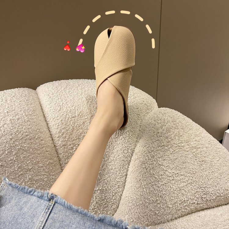 Mules donna in vera pelle morbida scarpe basse comode estive_voghion.com