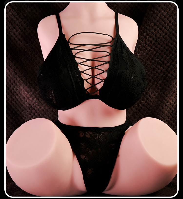 Jiuai Half-Body Realistic Doll in TPE, Non-Inflatable Adult Toy with Insertable Design — detail image 29