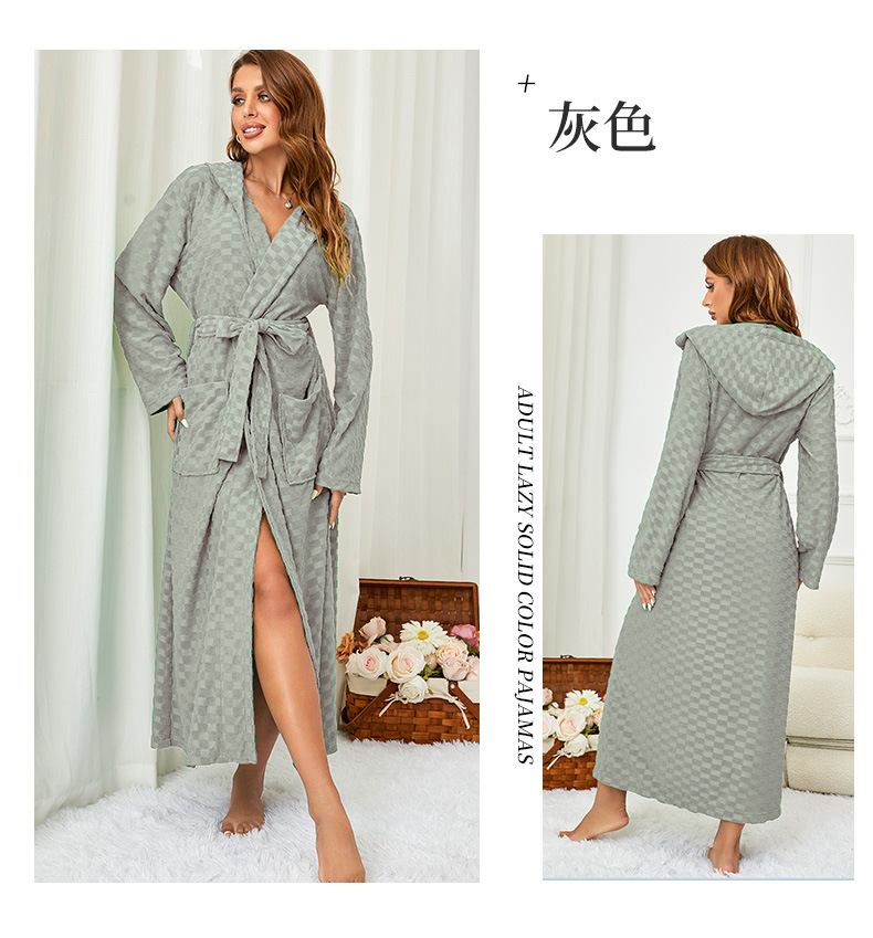 Albornoz algodón hombres y mujeres largo primavera y otoño natación absorbente camisón de secado rápido engrosada toalla con capucha pareja mañana bata de baño