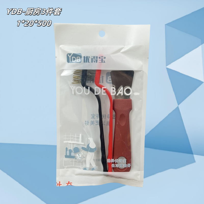 Wholesale Kitchen Supplies Range Hood Stove Cleaning Tools Plastic Cleaning Small Brush Gas Stove Cleaning Brush