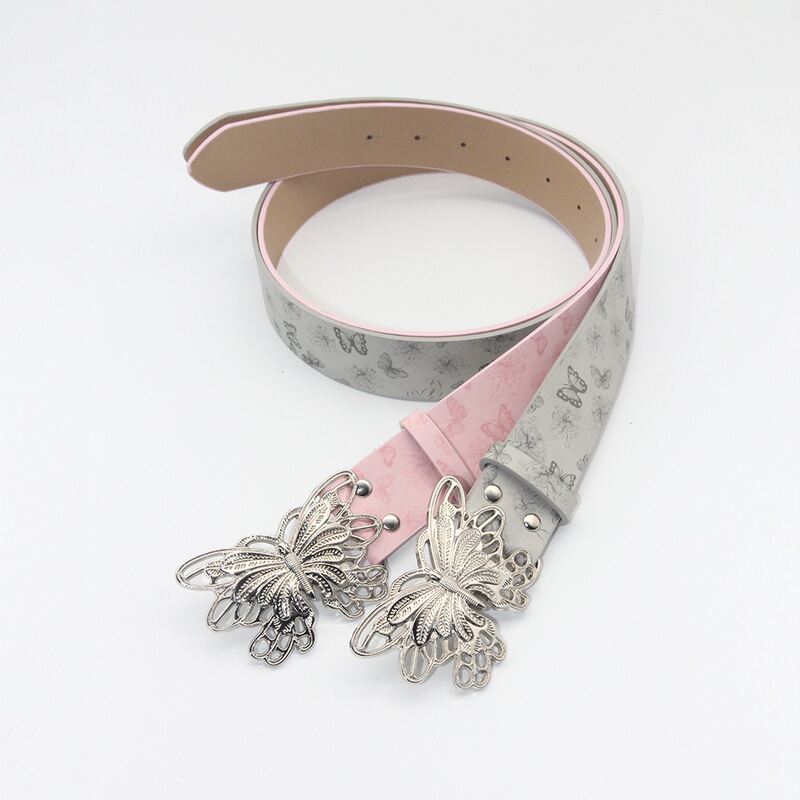 Dopamine Butterfly Belt Y2K Punk New Stylish Sexy American Retro Belt Versatile Decorative Jeans