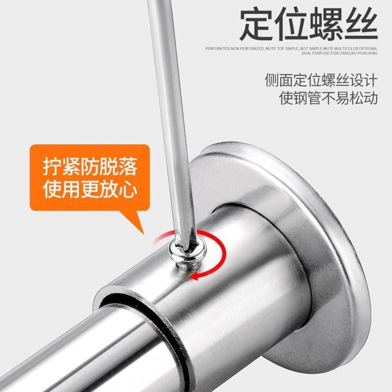 加高不锈钢法兰座圆管高脚法兰底座衣柜挂衣杆固定托座晾衣杆配件