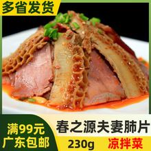 春之源香辣味夫妻肺片230g特色小吃半成品酒店饭店凉拌菜解冻即食