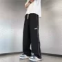 夏季字母宽松直筒休闲裤