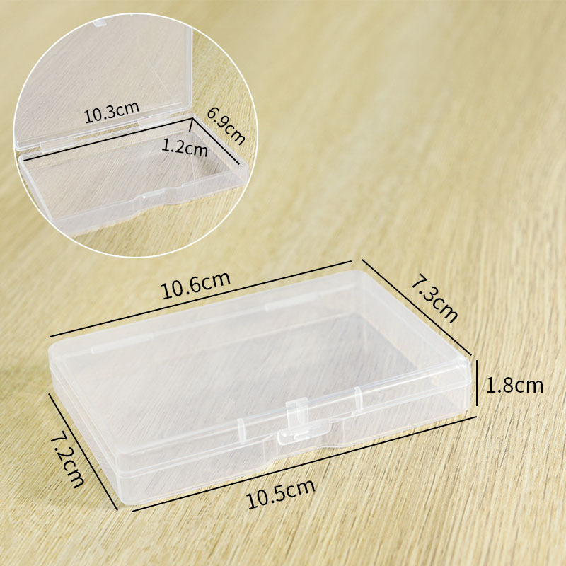 Large new grid transparent 10.6*7.3*1.8cm
