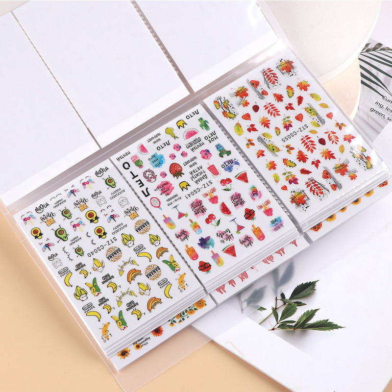 Cross-Border Nail Art Sticker Storage Book Internet Celebrity Normcore Style Nail Decal Display Album Nail Art Storage Tool
