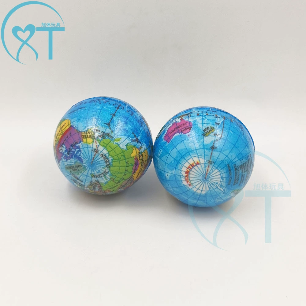 Трансграничные производители детские спортивные игрушки мяч под давлением пенополиуретан губка эластичный шарик 6,3 см PU Глобус вентиляционное отверстие