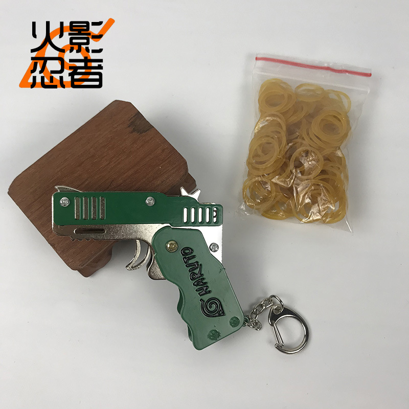折叠皮筋枪连发金属连射橡皮筋软弹可折叠橡皮枪合金儿童玩具详情图19