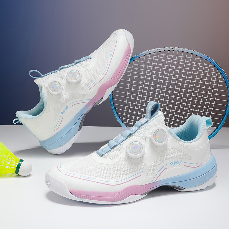 Zapatos de bádminton profesionales de placa de carbono base abrazadera de goma giratoria en stock de placa de carbono zapatos de bádminton