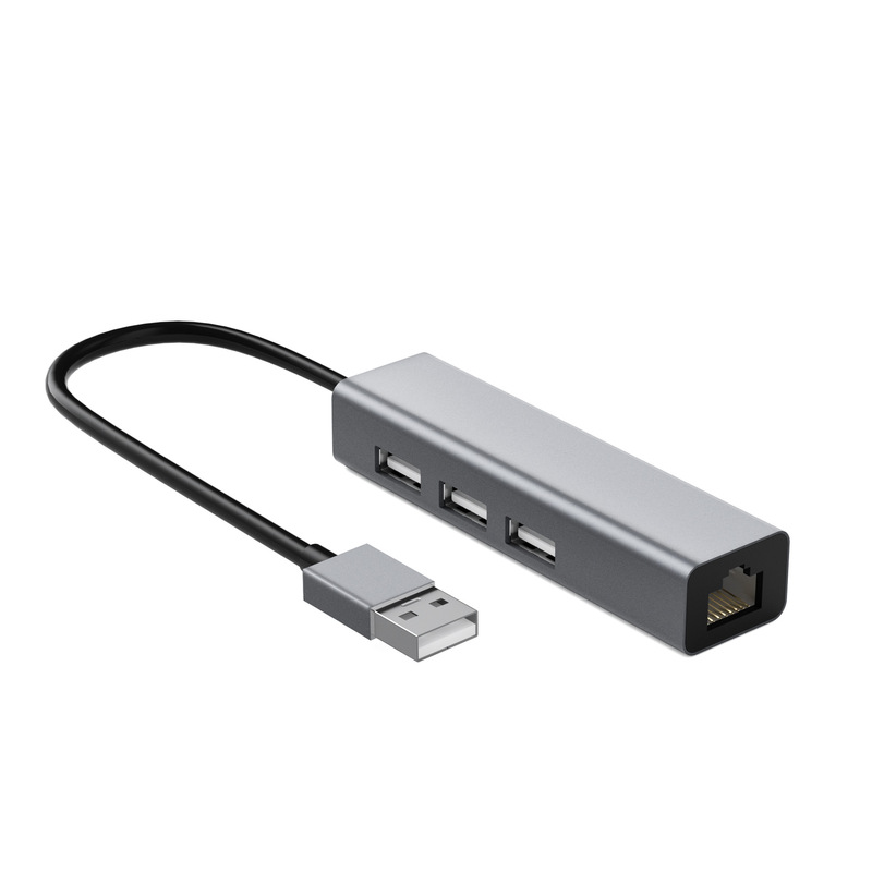 Type-C-3*0.0百兆ネットワークカードハブネットワークカードHUBはノートパソコン拡張ドックに適している|undefined