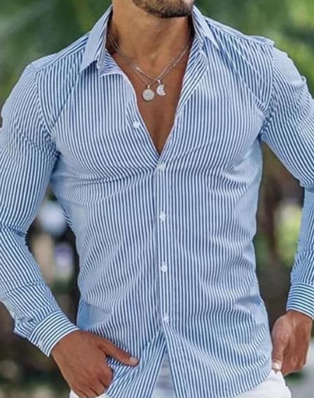 Europa y América primavera nuevo tigre comercio exterior transfronterizo hombres camisa de impresión digital 3D camisa de manga larga para jóvenes hombres